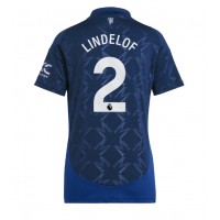 Camisa de time de futebol Manchester United Victor Lindelof #2 Replicas 2º Equipamento Feminina 2024-25 Manga Curta